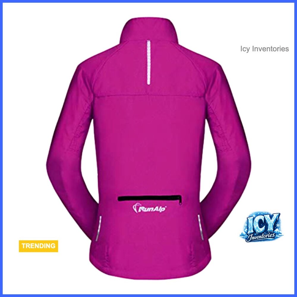 Packable Windbreaker Jacket, Polyester, Waterproo… - image 3